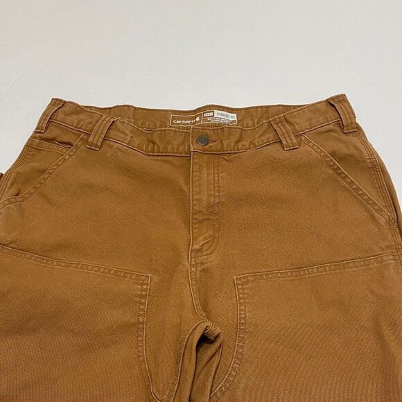 Carhartt RUGGED FLEX 38x30 Straight Fit Duck Double Front Tapered Utility Pants - Picture 6 of 10